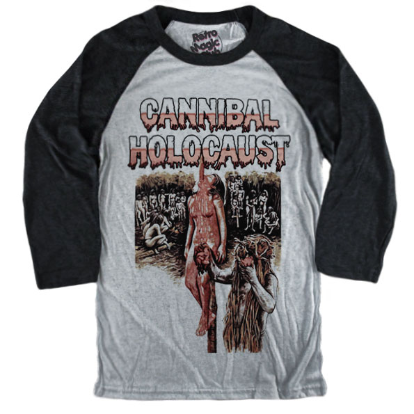 retro horror CANNIBAL HOLOCAUST T-shirt 1980 movies Monsieur Cannibal